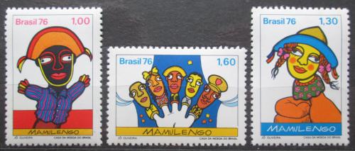 Potovn znmky Brazlie 1976 Loutky Mi# 1554-56