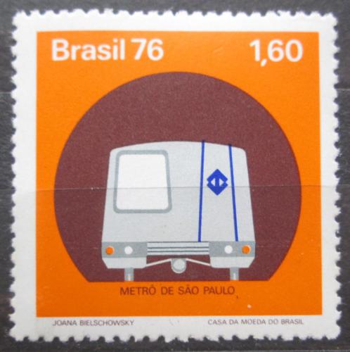 Poštovní známka Brazílie 1976 Metro v São Paulo Mi# 1561