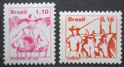 Potovn znmky Brazlie 1977 Profese Mi# 1583-84