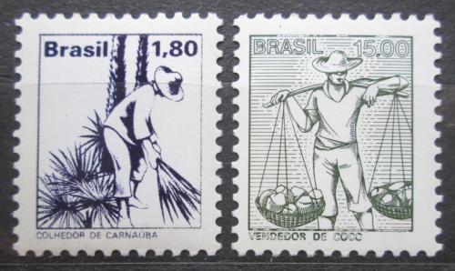 Potovn znmky Brazlie 1977 Profese Mi# 1647-48