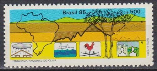 Poštovní známka Brazílie 1985 Národní klimatický program Mi# 2096