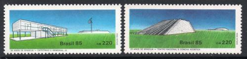 Poštovní známky Brazílie 1985 Brasilia, 25. výroèí Mi# 2104-05