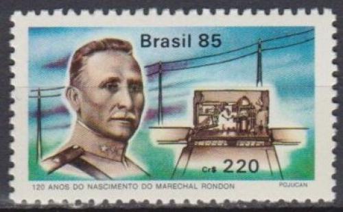 Poštovní známka Brazílie 1985 Maršál Cândido Mariano da Silva Rondon Mi# 2106