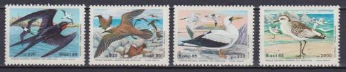 Poštovní známky Brazílie 1985 Ptáci Mi# 2122-25 Kat 6€