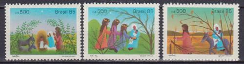 Poštovní známky Brazílie 1985 Vánoce Mi# 2155-57