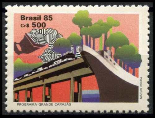 Poštovní známka Brazílie 1985 Doprava Mi# 2163