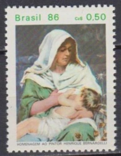 Poštovní známka Brazílie 1986 Umìní, Henrique Bernardelli Mi# 2170