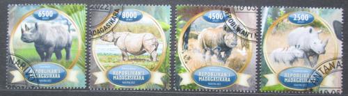 Poštovní známky Madagaskar 2022 Nosorožci Mi# N/N