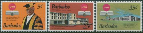 Poštovní známky Barbados 1973 Západoindická univerzita, 25. výroèí Mi# 357-59
