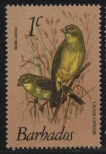 Poštovní známka Barbados 1979 Pìnkava žlutá Mi# 465