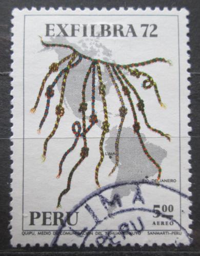 Poštovní známka Peru 1972 Mapa Ameriky Mi# 869