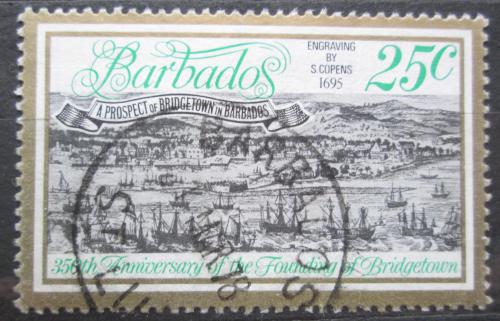 Poštovní známka Barbados 1977 Bridgetown, 350. výroèí Mi# 438