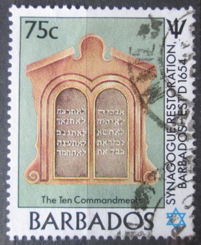Poštovní známka Barbados 1987 Deset pøikázání Mi# 685