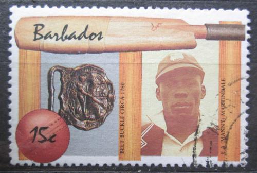 Poštovní známka Barbados 1988 E. A. Martindale, kriket Mi# 692