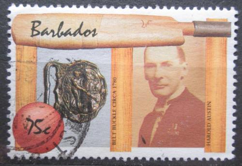 Poštovní známka Barbados 1988 Harold Austin, kriket Mi# 695