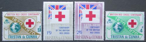 Poštovní známky Tristan da Cunha 1970 Britský èervený køíž Mi# 133-36