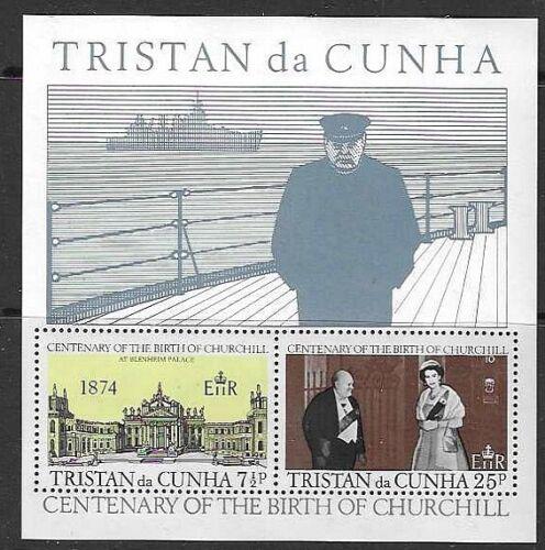 Poštovní známky Tristan da Cunha 1974 Winston Churchill Mi# Block 3 
