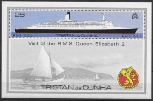 Poštovní známka Tristan da Cunha 1979 Loï Queen Elizabeth 2 Mi# Block 9