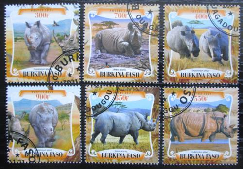 Poštovní známky Burkina Faso 2021 Nosorožci Mi# Mi# N/N