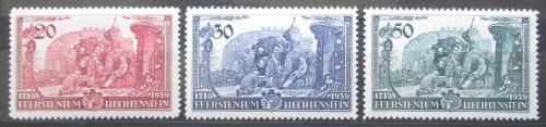 Poštovní známky Lichtenštejnsko 1939 Antonín Florián Mi# 180-82 Kat 17€