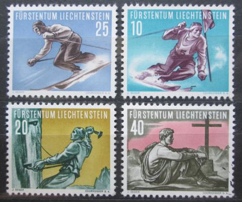 Poštovní známky Lichtenštejnsko 1955 Sport TOP SET Mi# 334-37 Kat 65€