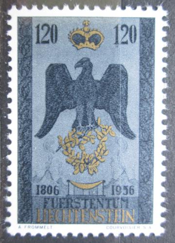 Poštovní známka Lichtenštejnsko 1956 Heraldický orel Mi# 347 Kat 16€ 