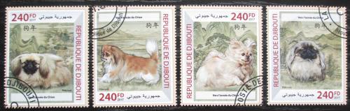 Poštovní známky Džibutsko 2017 Èínští psi Mi# N/N Kat 10€