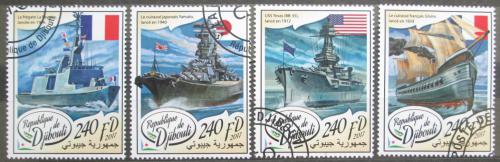 Poštovní známky Džibutsko 2017 Vojenské lodì Mi# 1751-54 Kat 10€