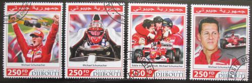 Poštovní známky Džibutsko 2019 Michael Schumacher Mi# 3086-89 Kat 10.50€