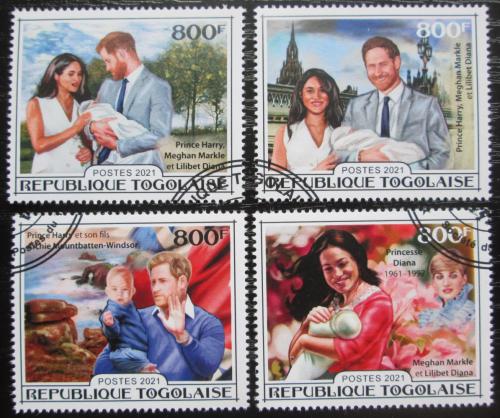 Poštovní známky Togo 2021 Princ Harry a Meghan Markle Mi# N/N
