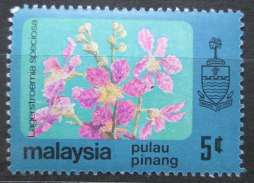 Potovn znmka Malajsie Pulau Pinang 1979 Lagerstroemia speciosa Mi# 82