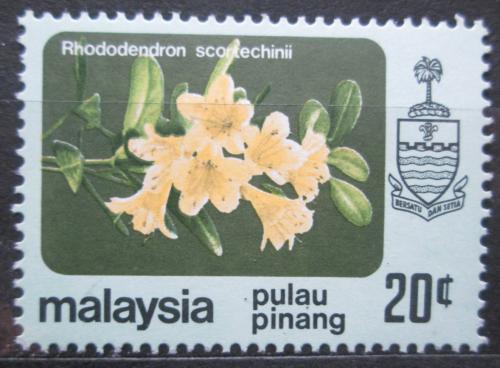 Potovn znmka Malajsie Pulau Pinang 1979 Rhododendron scortechinii Mi# 85 - zvtit obrzek