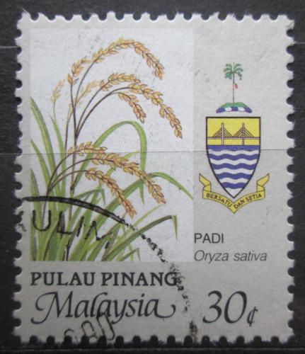 Poštovní známka Malajsie Pulau Pinang 1986 Rýže Mi# 100