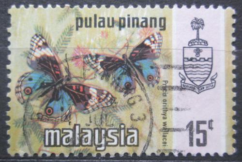 Potovn znmka Malajsie Pulau Pinang 1971 Hebomoia glaucippe aturia Mi# 78 - zvtit obrzek