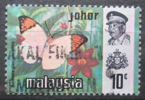 Poštovní známka Malajsie Johor 1971 Hebomoia glaucippe aturia Mi# 165