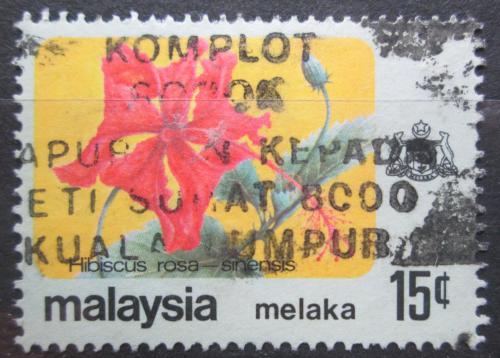 Poštovní známka Malajsie Melaka 1979 Ibišek ènská rùže Mi# 84