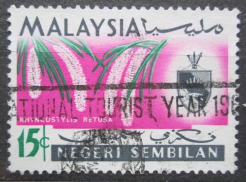 Poštovní známka Malajsie, Negeri Sembilan 1965 Orchidej Mi# 84