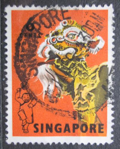 Poštovní známka Singapur 1968 Lidový tanec Mi# 87 A