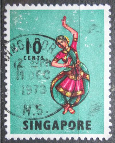 Poštovní známka Singapur 1968 Indický tanec Mi# 88 A