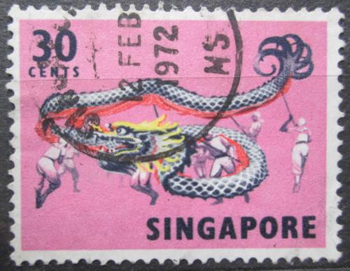 Potovn znmka Singapur 1968 Dra tanec Mi# 92 A