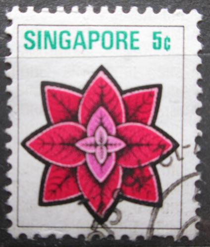 Poštovní známka Singapur 1973 Pochvatec šišákovitý Mi# 193 A