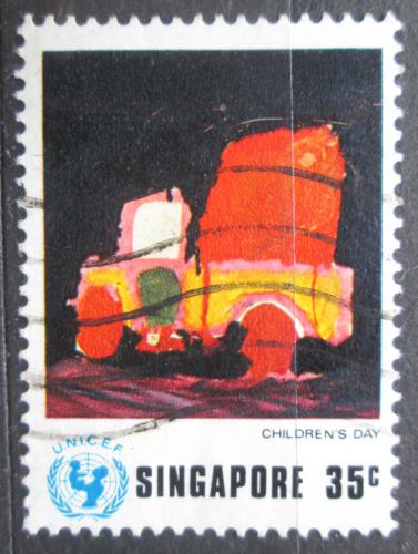 Potovn znmka Singapur 1974 Dtsk kresba, UNICEF Mi# 223