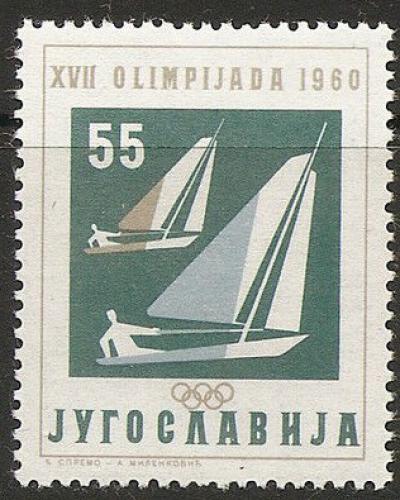 Poštovní známka Jugoslávie 1960 LOH Øím, jachting Mi# 914