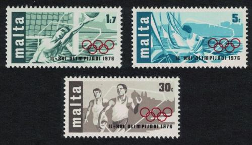 Poštovní známky Malta 1976 LOH Montreal Mi# 529-31