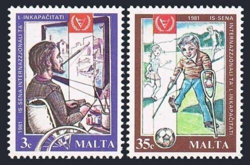 Poštovní známky Malta 1981 Mezinárodní rok postižených Mi# 632-33