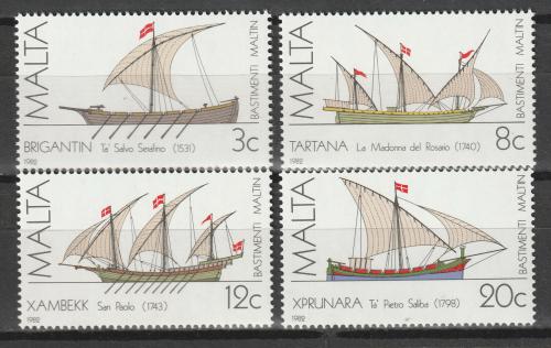 Poštovní známky Malta 1982 Lodì Mi# 669-72 Kat 6€