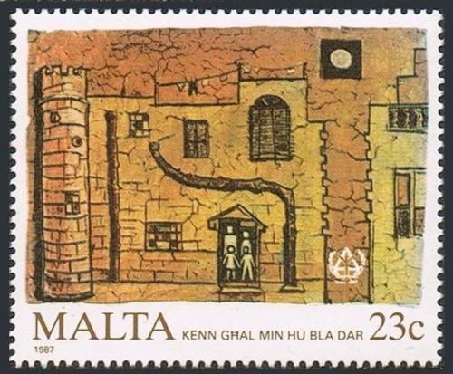Poštovní známka Malta 1987 Rezidenèní bydlení Mi# 774