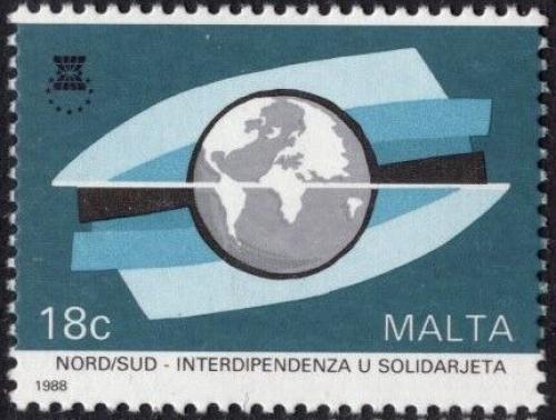 Poštovní známka Malta 1988 Glóbus Mi# 797