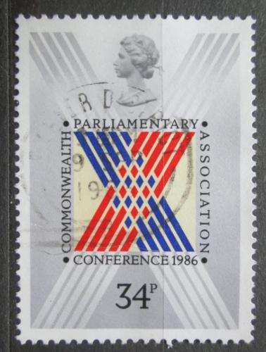 Potovn znmka Velk Britnie 1986 Konference Commonwealthu Mi# 1083