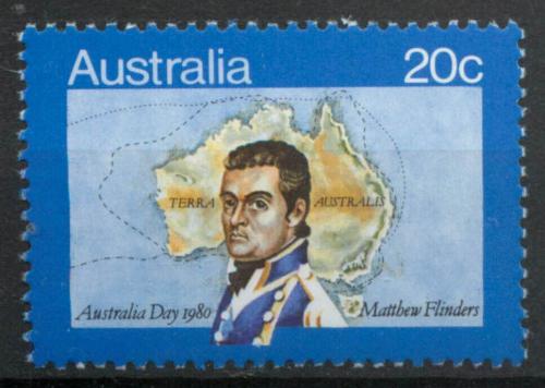 Poštovní známka Austrálie 1980 Matthew Flinders, kartograf Mi# 699 